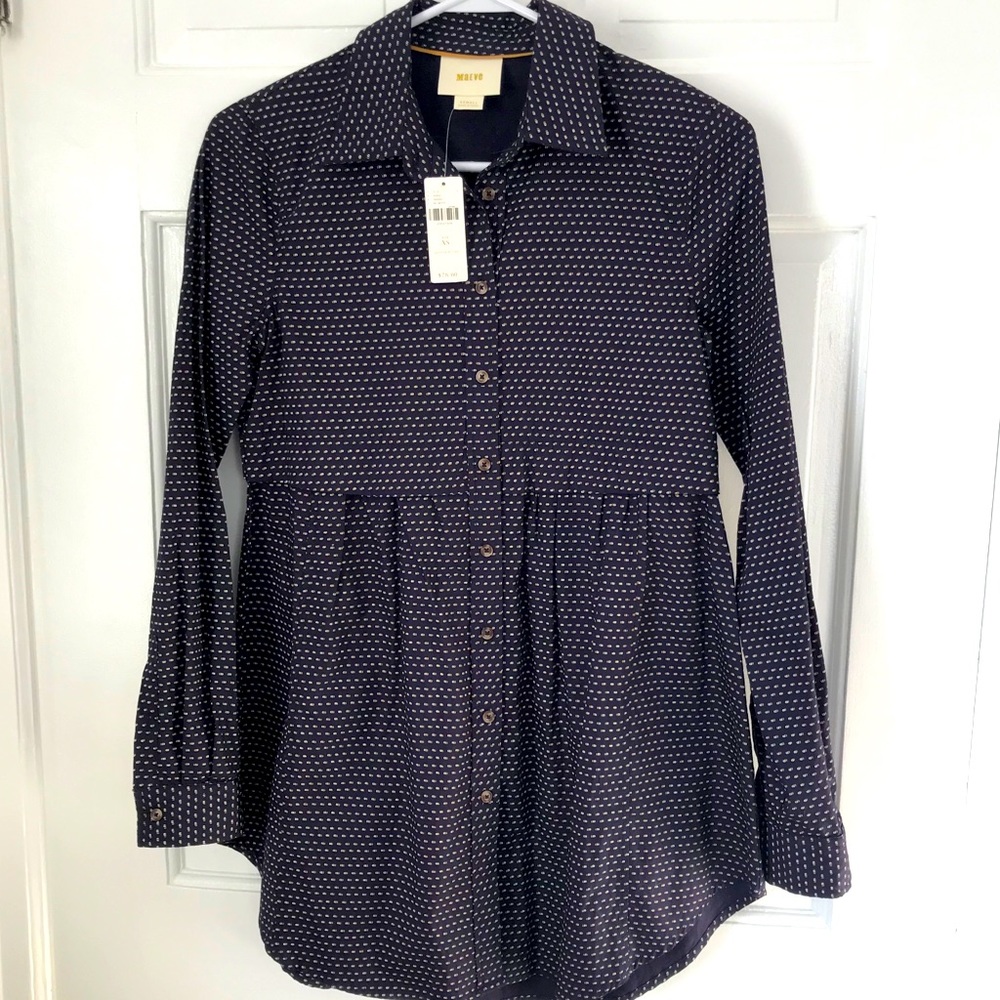 Anthropologie button down tunic